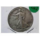 1942 Walking Liberty Silver Half Dollar