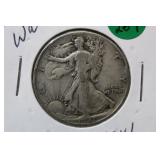 1941 Walking Liberty Silver Half Dollar