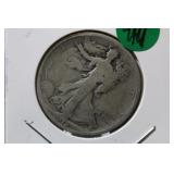 1918 D Walking Liberty Silver Half Dollar