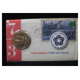 Bicentennial First Day Cover with Medal