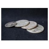 Lot of 3 Silver pre-64 Quarters with Barber Dime