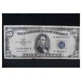 1953-A $5 Silver Certificate Legal Tender Note