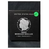 2023-S Morgan Silver Dollar w/Box and COA