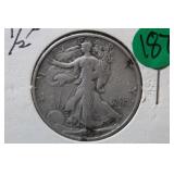 1945-S Silver Walking Liberty Half Dollar