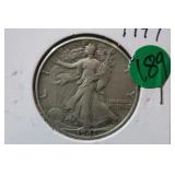 1947 Silver Walking Liberty Half-Dollar