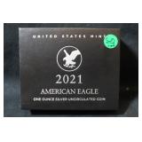 2021 1oz .999 Silver Eagle
