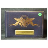 2002 Gold Plated State Quarter Set in Display