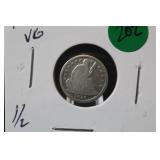1836 Silver Seated Liberty Half Dime