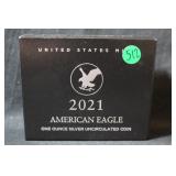 2021 1oz .999 Silver Eagle