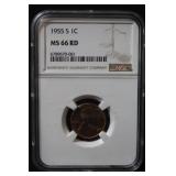 1955-S Certified Lincoln Wheat Cent