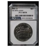 1991-D USO 50th Commem Silver Dollar