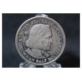 1893 Columbus Commemorative Silver Half Dollar