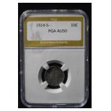 1924-S Certified Mercury Silver Dime