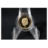 2019 New Zealand 22kt Gold Coin 2 Grams