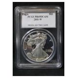 2001-W PR69DCAM 1oz .999 American Silver Eagle