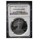1987-S 1oz .999 Silver Eagle PF69 Ultra Cameo