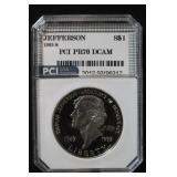 1993-S Certified Silver Jefferson Dollar