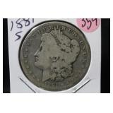 1881-S Morgan Silver Dollar