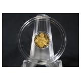 1/200th oz .9999 Pure Gold Coin