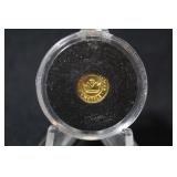 1/2Gram .999 Pure Gold Coin