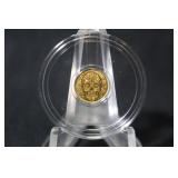 1/200th oz .9999 Pure Gold Coin