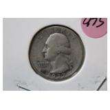 1937 Washington Silver Quarter