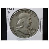 1959-D Franklin Silver Half Dollar