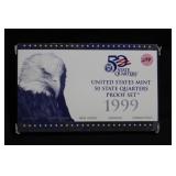 1999 U.S. Mint State Quarter Proof Set