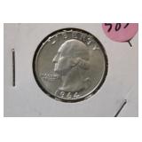 1964 Uncirculated Washington Silver Quarter