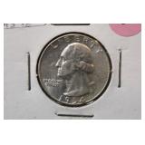 1954 Uncirculated Washington Silver Quarter