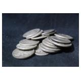 Lot of 17 Mixed type and date Silver Dimes