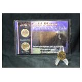 Gold Plated Buffalo Nickel Set