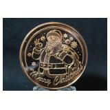1oz .999 Copper Christmas Coin