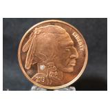 1oz .999 Copper Buffalo Coin