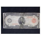Series of 1914 $5 Federal Reserve Note *Scarce