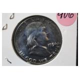 1954 Proof Franklin Silver Half Dollar