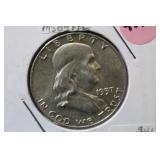 1957-D Franklin Silver Half Dollar