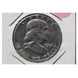 1957 Franklin Silver Half Dollar