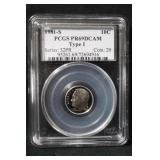 1981-S PR69DCAM Type 1 Roosevelt Dime