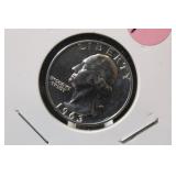 1963 Proof Silver Washington Quarter