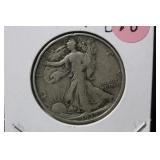 1939-D Walking Liberty Silver Half Dollar