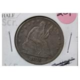 1876 Seated Liberty Silver Half Dollar
