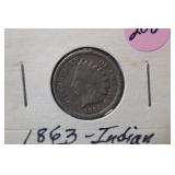 1863 Indian Head Cent