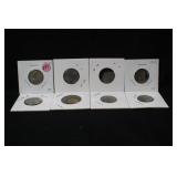 Lot of 8 Mixed Date Nickels