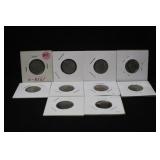 Lot of 10 Mixed Date Nickels