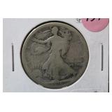 1916-S Walking Liberty Silver Half Dollar