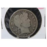 1907-D Barber Silver Half Dollar