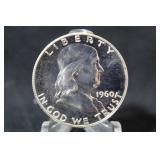 1960 Proof Franklin Silver Half Dollar