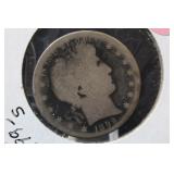 1899-S Barber Silver Half Dollar