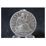 1863 Seated Liberty Silver Half Dollar